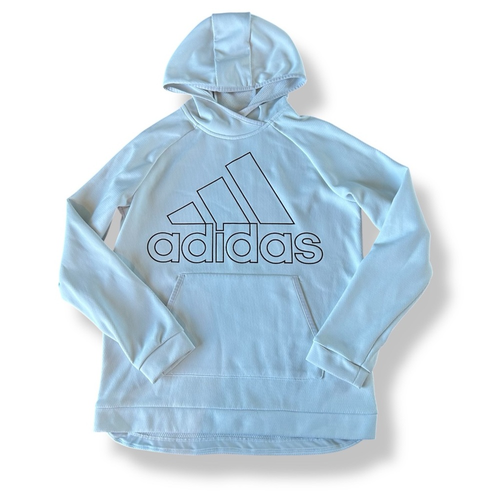 [Adidas] White Logo Hoodie